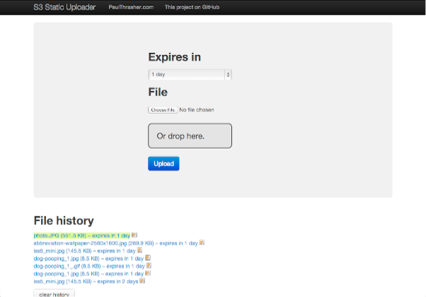 s3staticuploader screenshot s3staticuploader screenshot